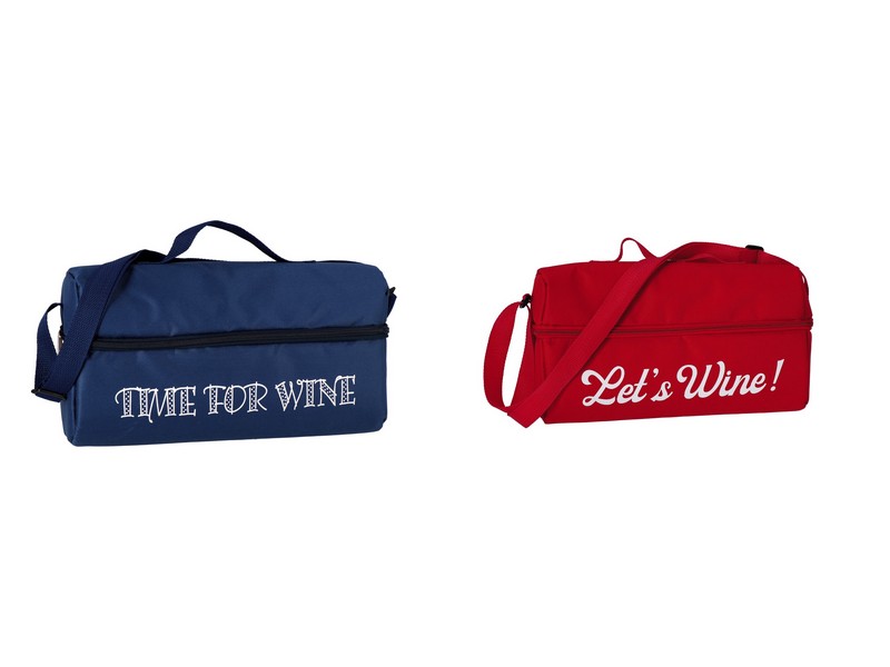 BORSA TERMICA PORTA BOTTIGLIA LT.5 CON 2 BICCHIERI CM.33X10X17