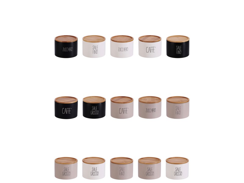 BARATTOLI CERAMICA E BAMBU PZ.4D.12XH9