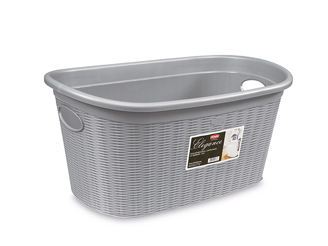CESTA PORTABIANCHERIA ELEGANCE STONE GREY
