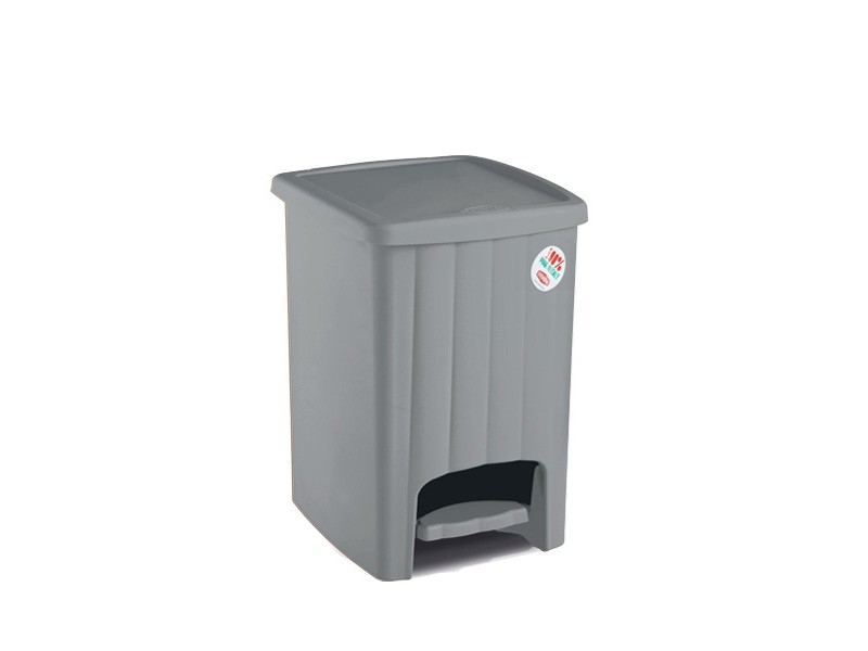 PATTUMIERA MARGHERITA A PEDALE STONE GREY 20LT