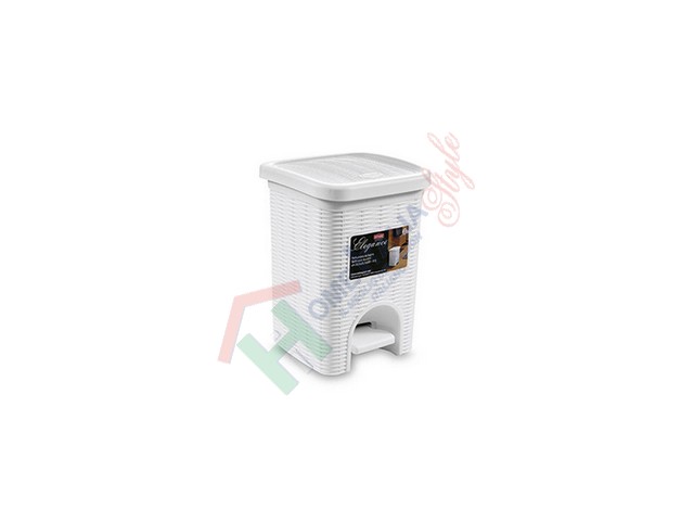 PATTUMIERA BAGNO ELEGANCE 6LT BIANCA