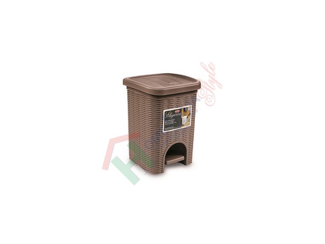 PATTUMIERA BAGNO ELEGANCE 6LT TORTORA