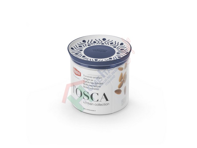TOSCA BARATTOLO TONDO LT.0,7 BIANCO/BLU