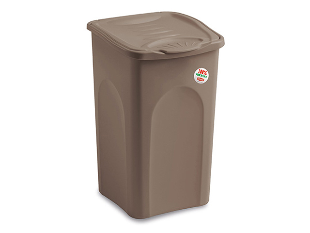 PRIMAVERA CHIUSO 50LT TORTORA PORTABIANCHERIA CM.37X37XH56