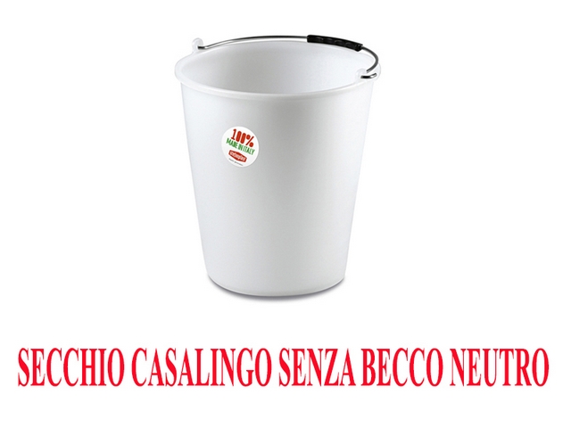 SECCHIO CASALINGO LT 7 S/B CM24X24H  NEUTRO