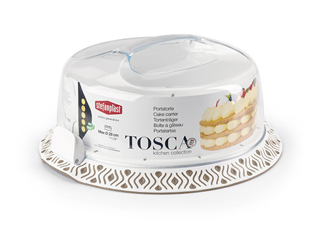 TOSCA PORTATORTE BIANCO/TORTORACHIARO PLUS