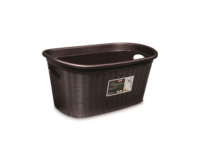 CESTA PORTABIANCHERIA ELEGANCE MOKA CM.58X38XH28