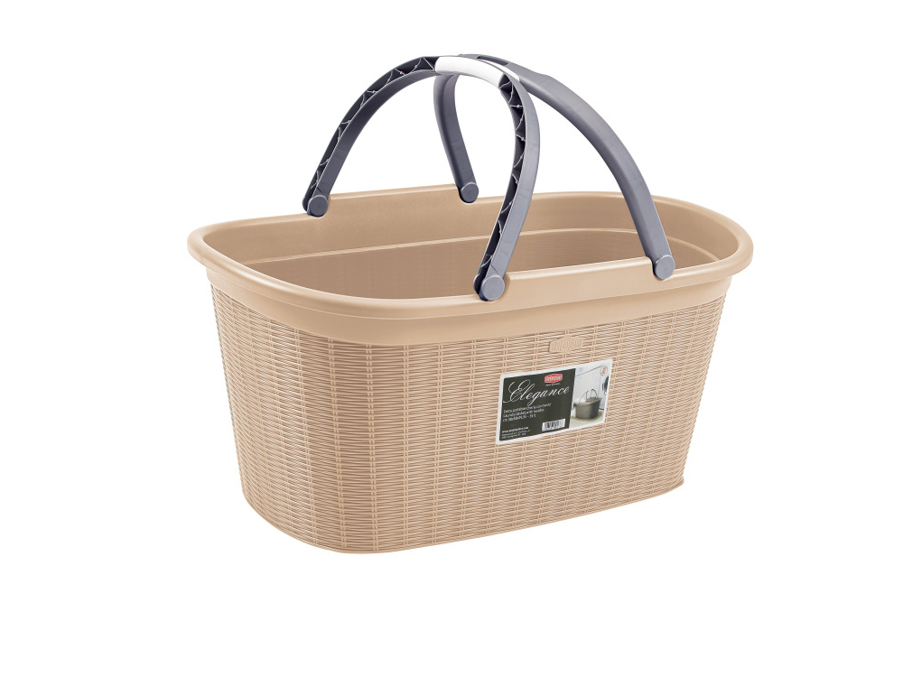 CESTA PORTABIANCHERIA C/MAN.ELEGANCE CASHMERE