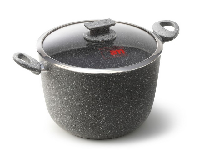 REGINA DI PIETRA PENTOLA CM.26 COP.VETRO INDUZIONE