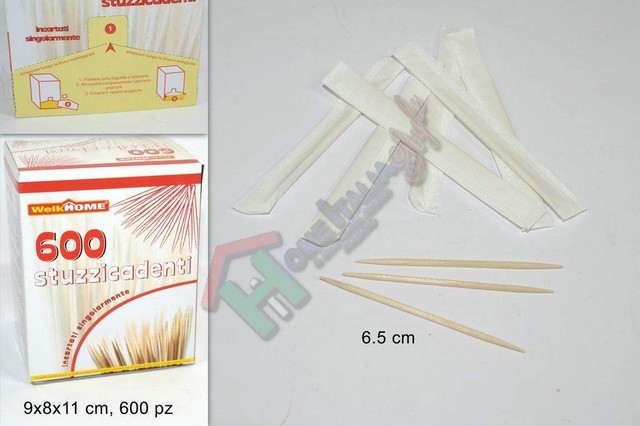 STUZZICADENTI.600PZ INCARTATI