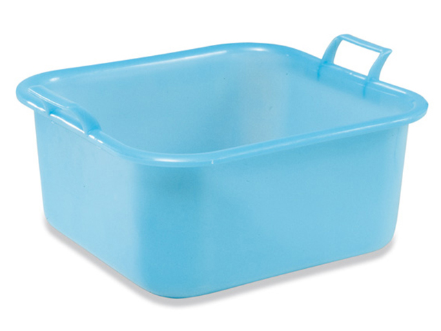 BACINELLA QUADRA CM.33X31X16 LT.10  AZZURRO