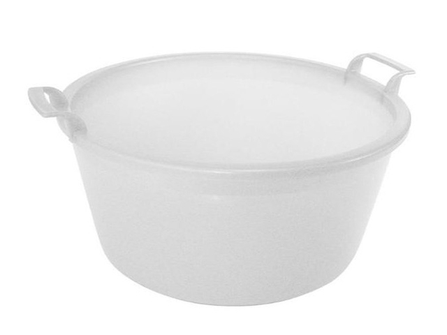 BACINELLA TONDA CM.50X22 LT.28 NEUTRO