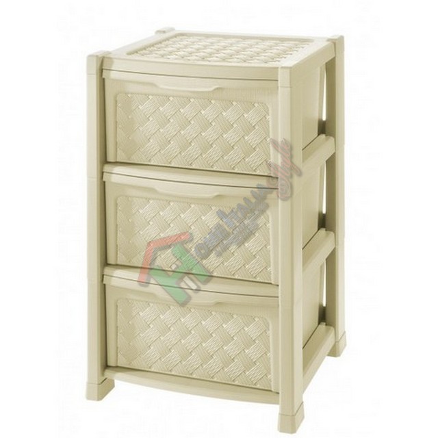 ARIANNA CASSETTIERA 3 CASS.ANGORA   CM.39X39H62