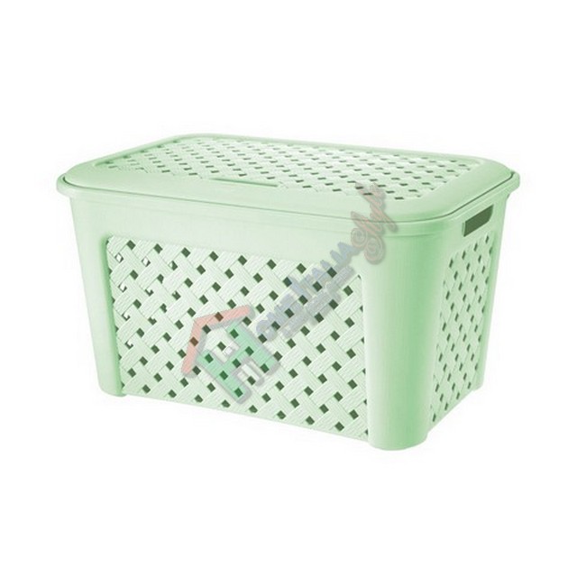 ARIANNA CESTA P/BIANCH.C/COP.VERDE  CM.58X38X33H LT.45