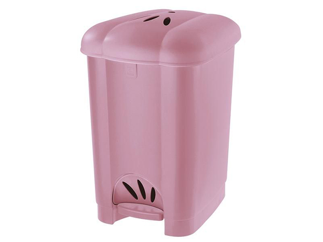 PATTUMIERA CAROLINA 30 LT C/PED.    LILLA CM.31X36XH50