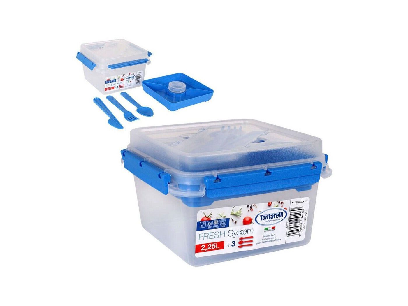 CONTENITORE FRESH SYSTEM C/POSATE E P/SALSA