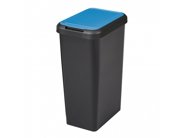 PATTUMIERA 45L TOUCH & LIFT NERO/ZAFFIRO CM.29X39XH60