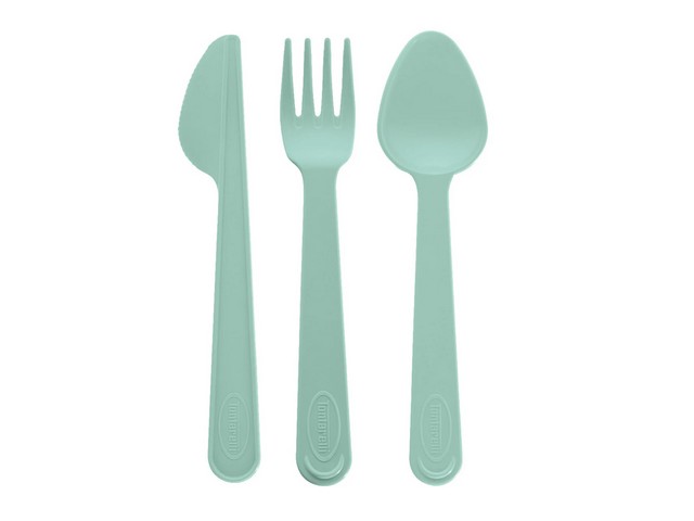 SET CUCCHIAIO+FORCHETTA+COLTELLO    VERDE