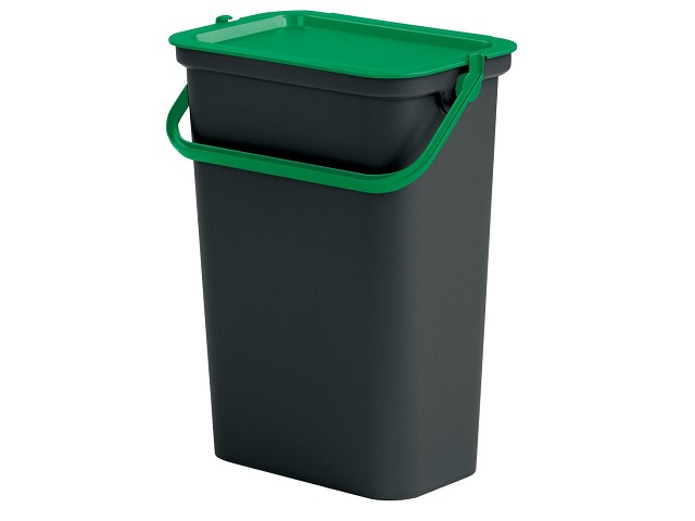 PATTUMIERA 10L MODA NERO/VERDE