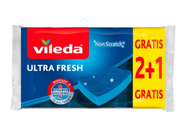 VILEDA ABRASIVO ULTRA FRESH ANTIGRAFFIO 2+1