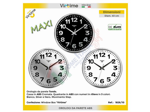 OROLOGIO MAXI D.41CM NUM.RILIEVO    1826/10