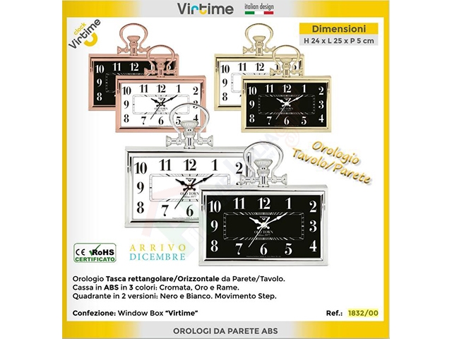 OROLOGIO MOD.TASCA RETT/ORIZZ.1832/00