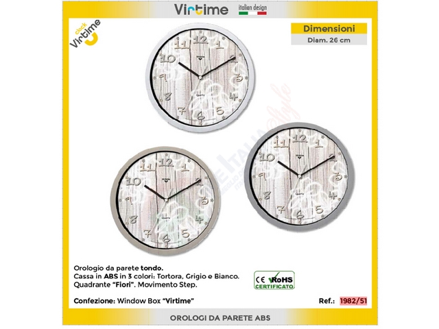 OROLOGIO TONDO D.26 FLOWERS 1982/51