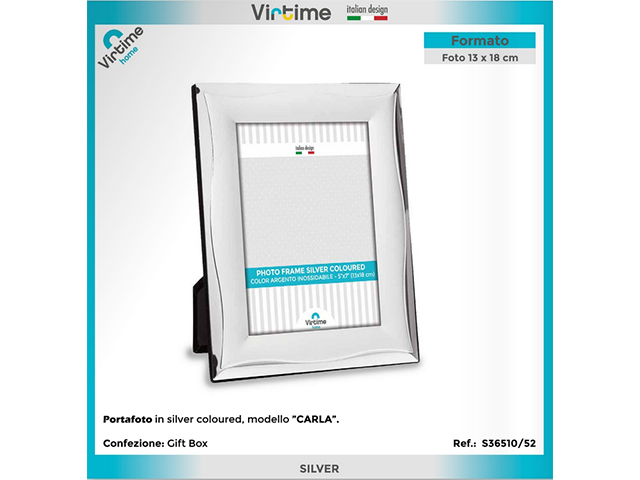 PORTAFOTO SILVER COL.CARLA 13X18 CM S36510/52