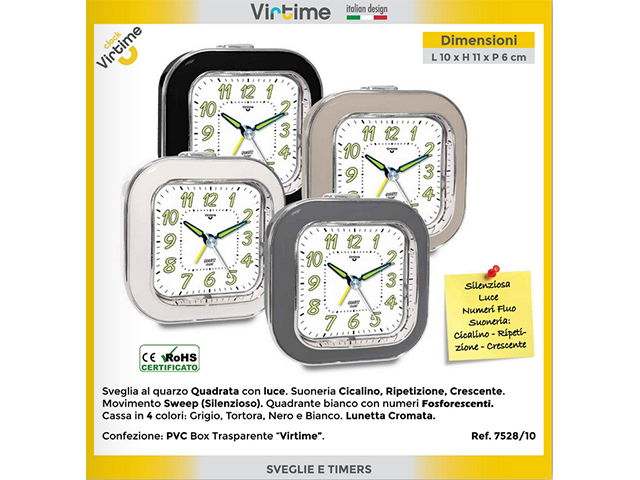 SVEGLIA SWP/SNZ/LUCE CRESC. 7528/10