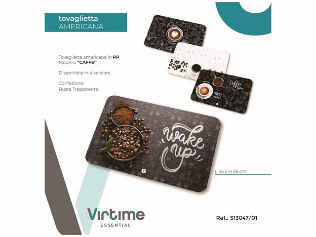 TOVAGLIETTA AMERICANA PP 43X28CM S13047/01 CAFFE
