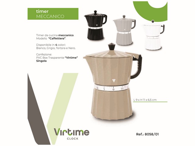 TIMER CUCINA CAFFETTIERA 4 COL.ASS. 8058/01