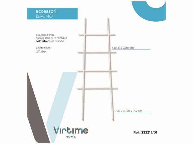 PORTAASCIUGAMANI SCALETTA BIANCA S22215/01