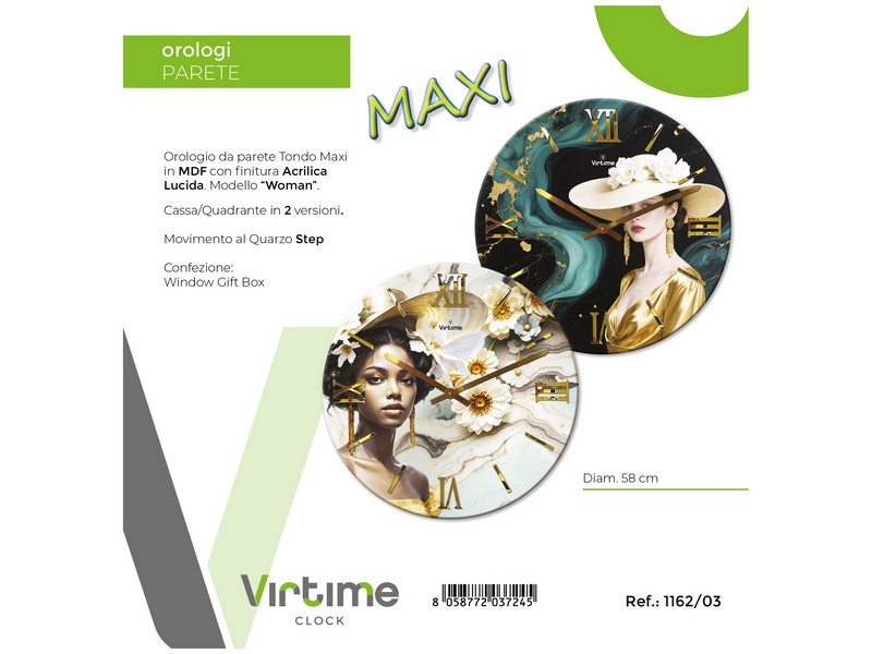 OROLOGIO MDF ACRYLIC D.58  WOMAN 2 SOG.ASS. 1162/03