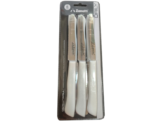 COLTELLO DAILY 6 PZ BIANCO